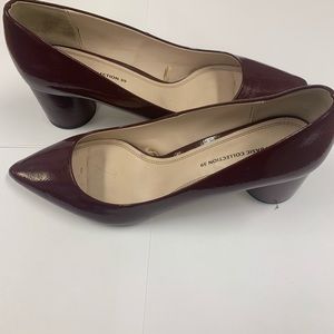 Zara round heel pumps